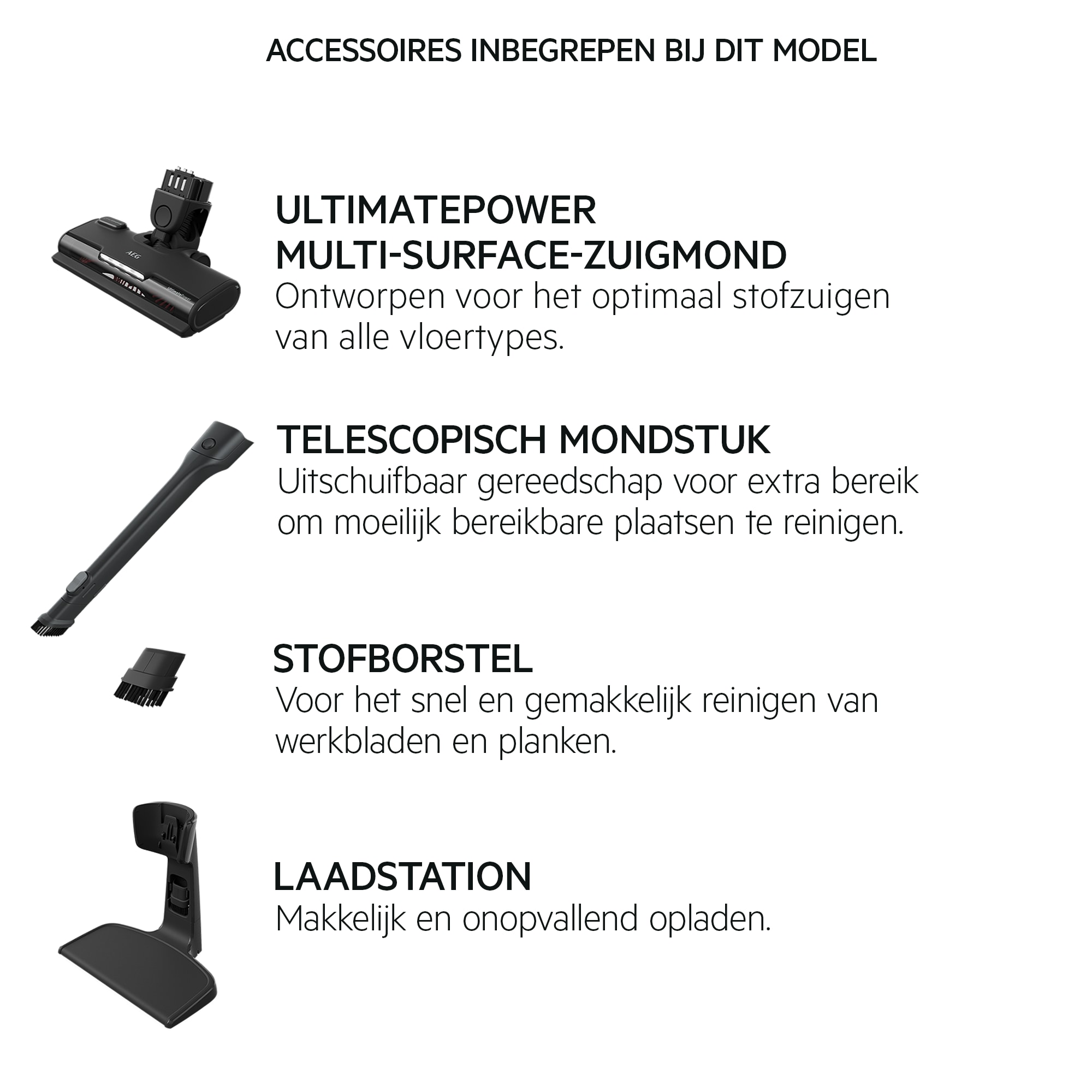 AEG - Draadloze steelstofzuiger - AS52CB18SH