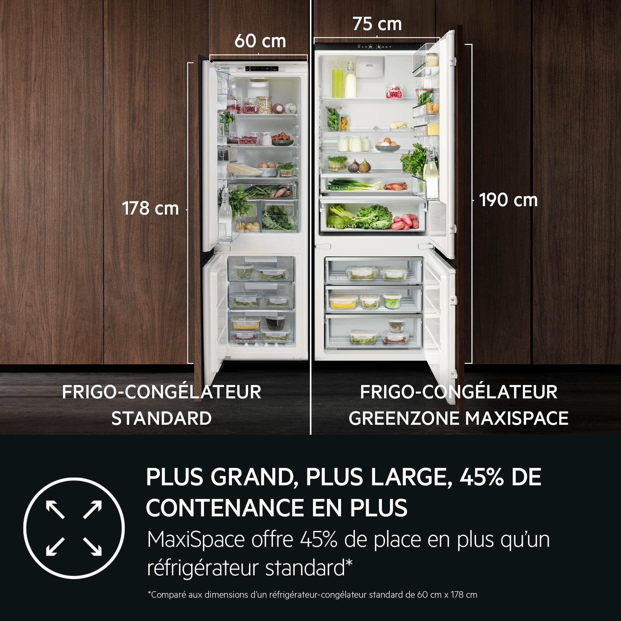 AEG - Frigo congélateur encastrable - NSC7P751CS