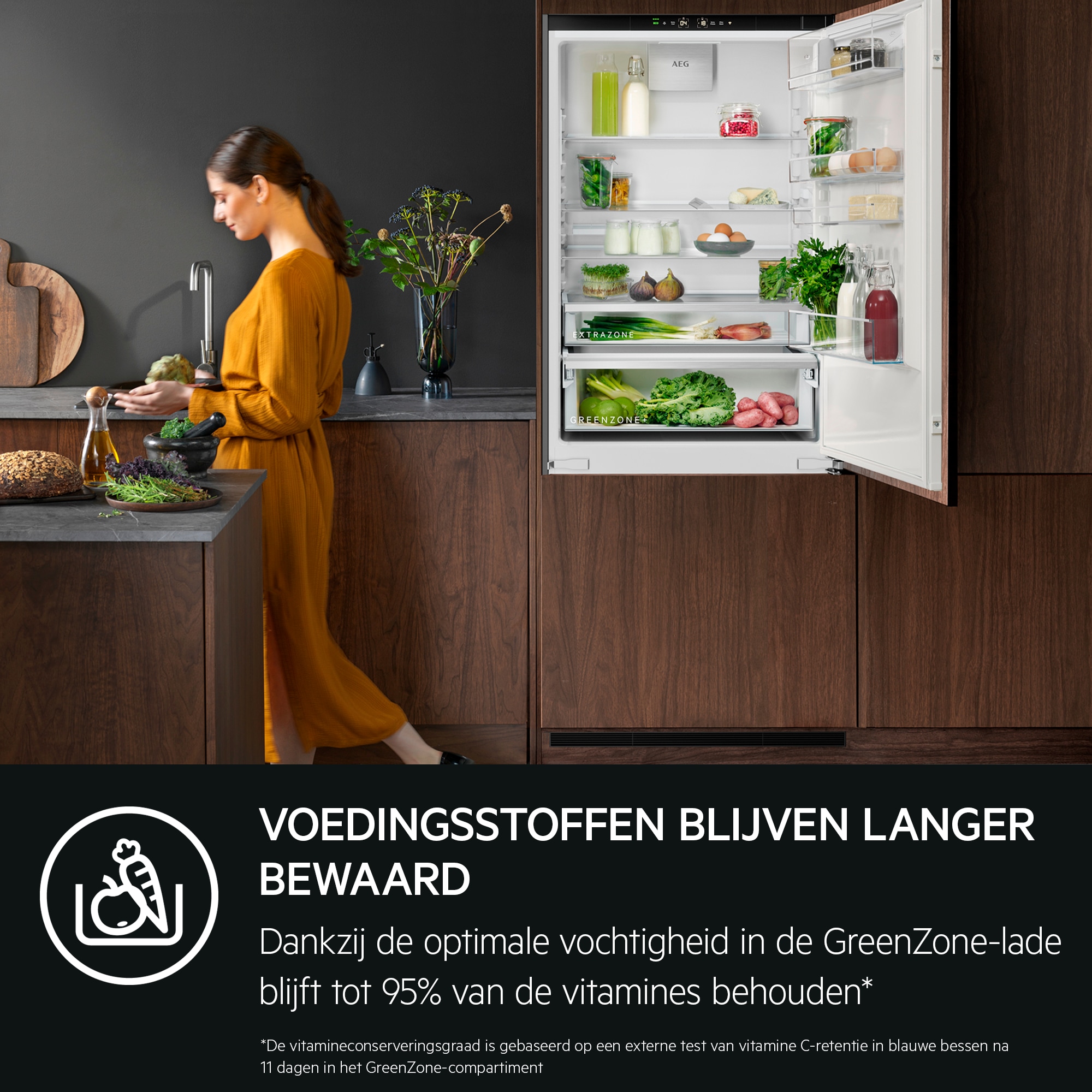 AEG - Inbouw koel-vriescombinatie - NSC7G181DS