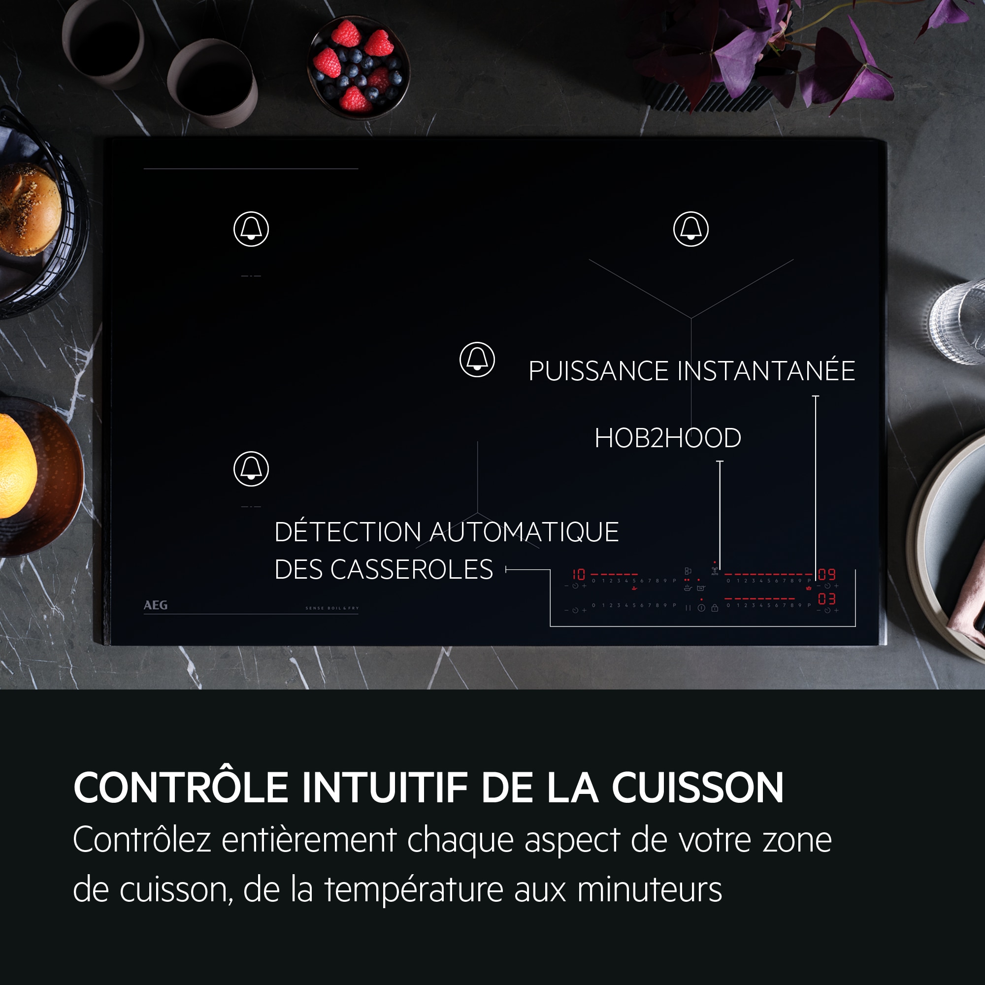 AEG - Taque à induction - NII84B30FB