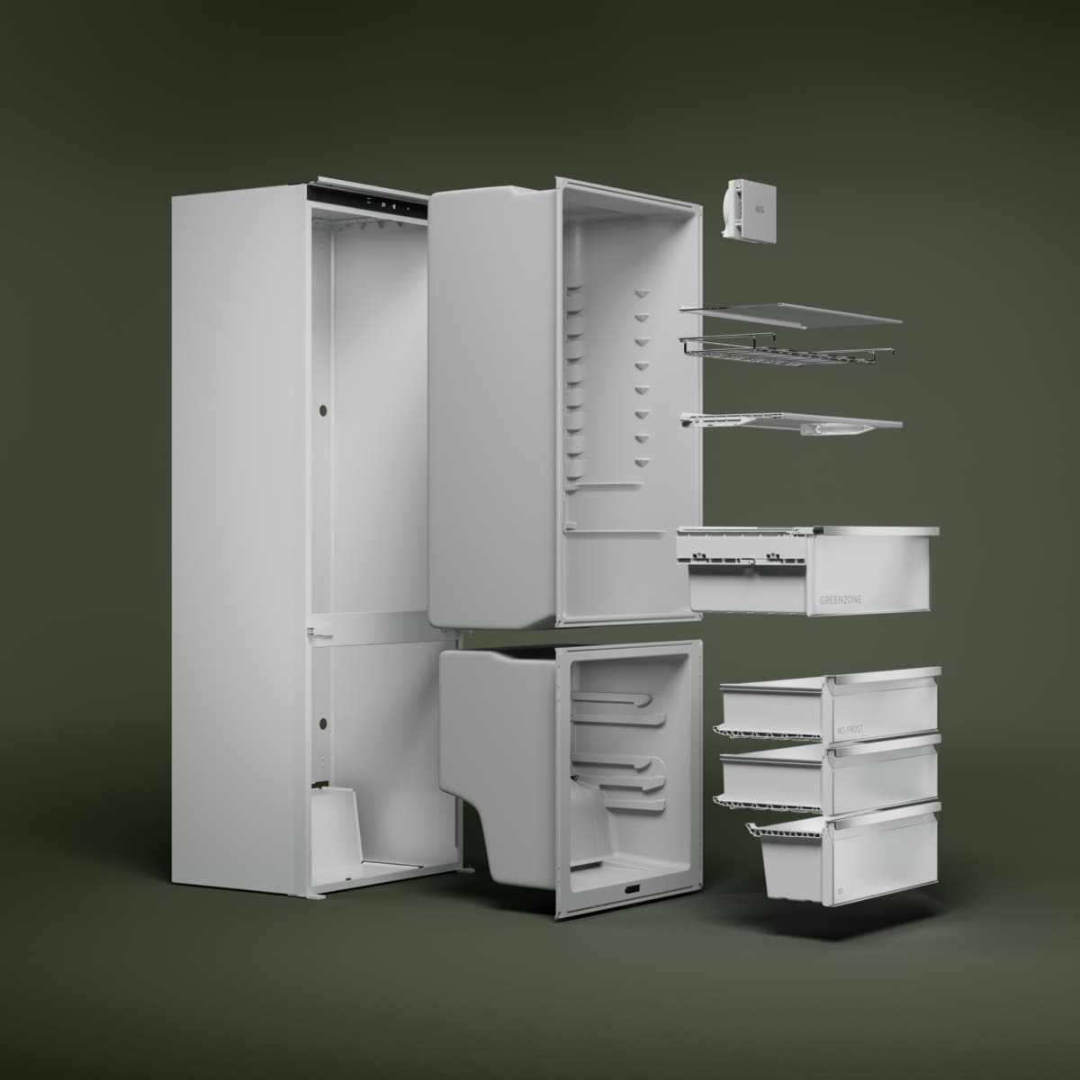 AEG - Frigo congélateur encastrable - EK9B18C